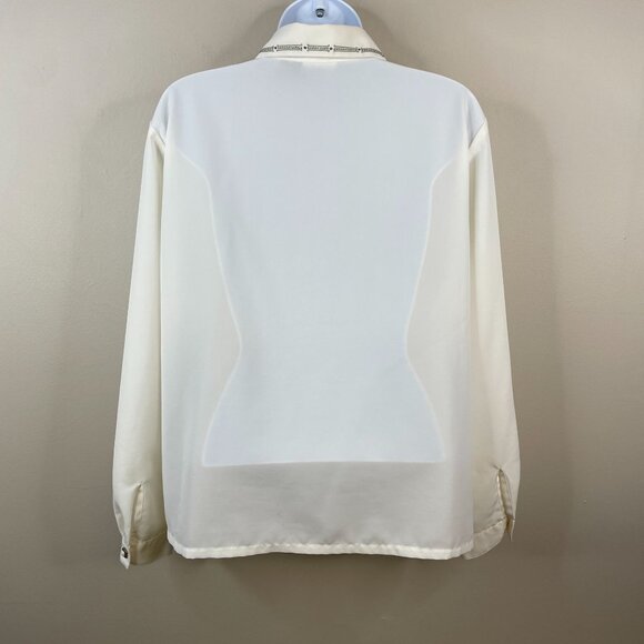 Vintage Academia Grandma Embroidered Top Size 12P Hobbit Forest Countryside Chic - Picture 10 of 13